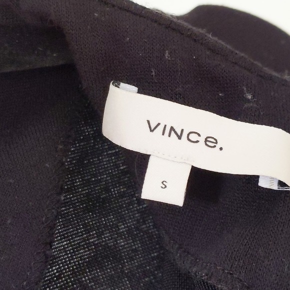 VINCE Black Long sleeve Bodysuit onesie leotard to layer  Small - Picture 7 of 16